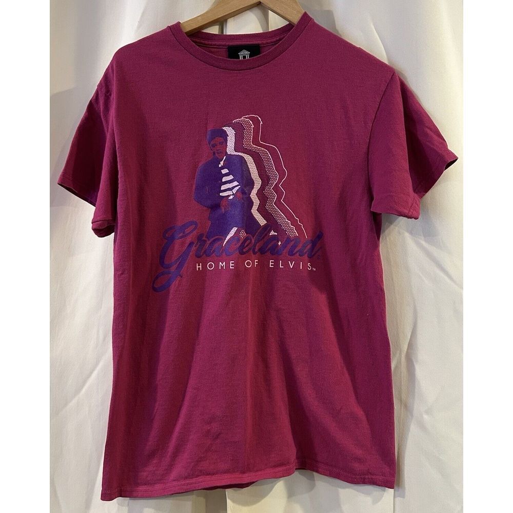 Graceland Home Of Elvis Purple T-Shirt‎ Size Medium